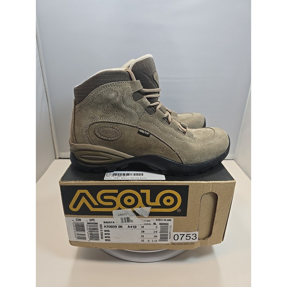 WOMEN'S SIZE 6.5 Asolo Nakaya GV Wool Hiking Boots A25039 A410